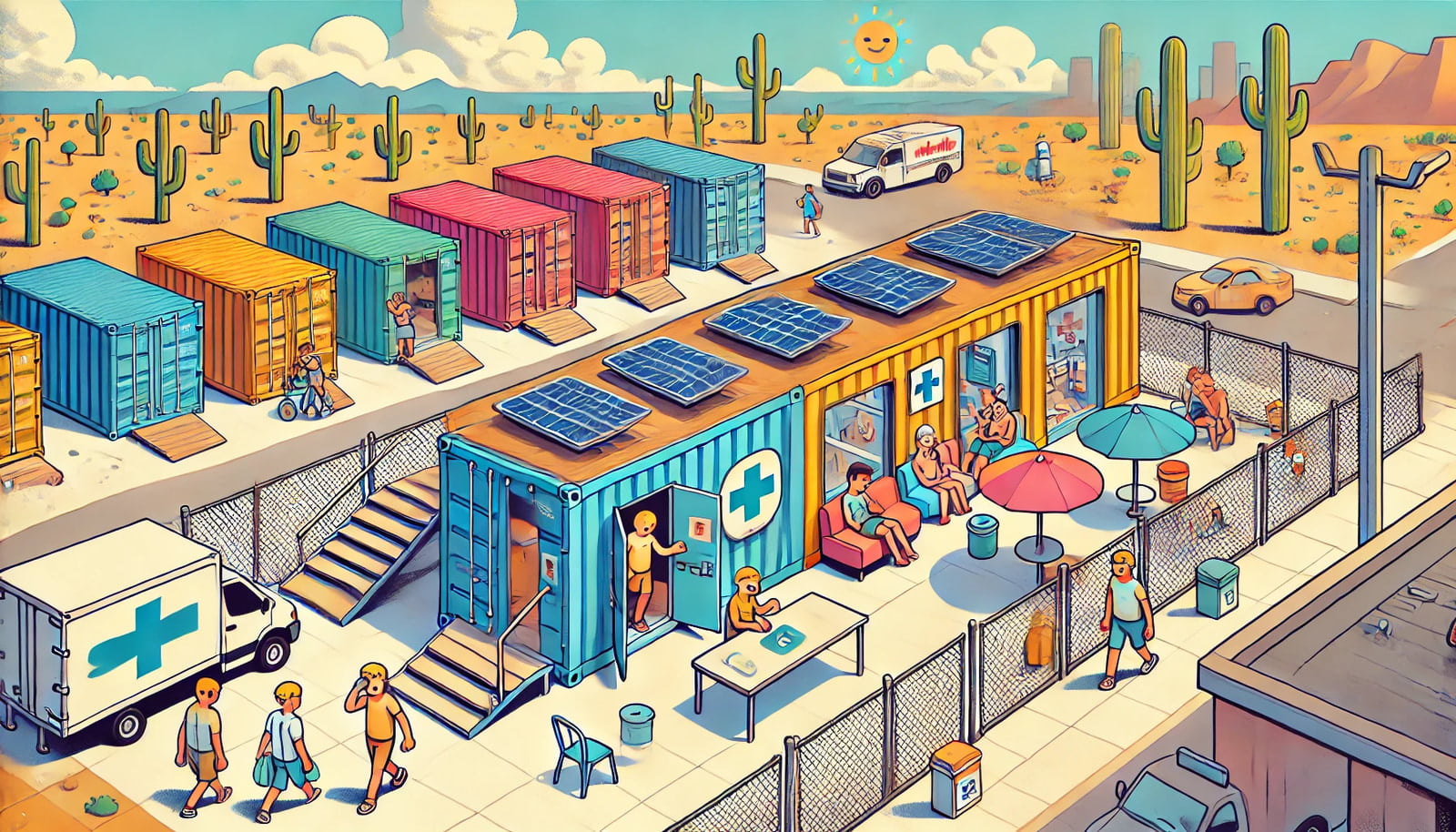 Transforming Shipping Containers into Cooling Centers in Tucson, Arizona